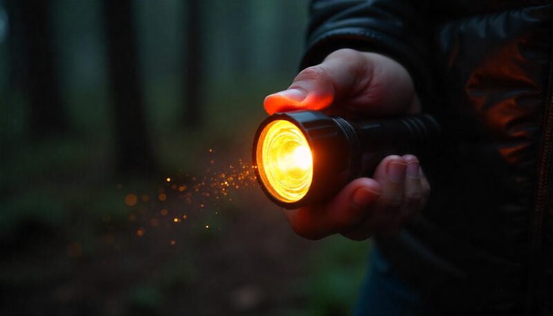 Linterna Dinamo: Luz de Emergencia Sin Pilas ¡Siempre Lista!